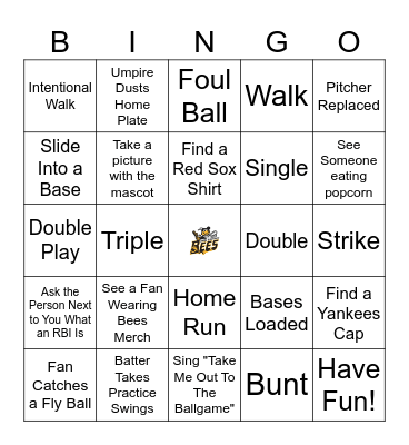 Bees Bingo! Bingo Card