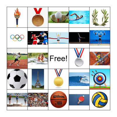 Summer Olympics BINGO Card