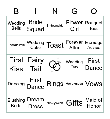 Bridal Bingo! Bingo Card