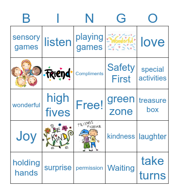 Friendship Bingo Card