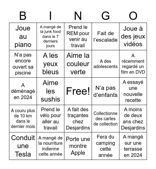 Bingo Card