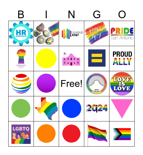 Pride Bingo 2024 Bingo Card