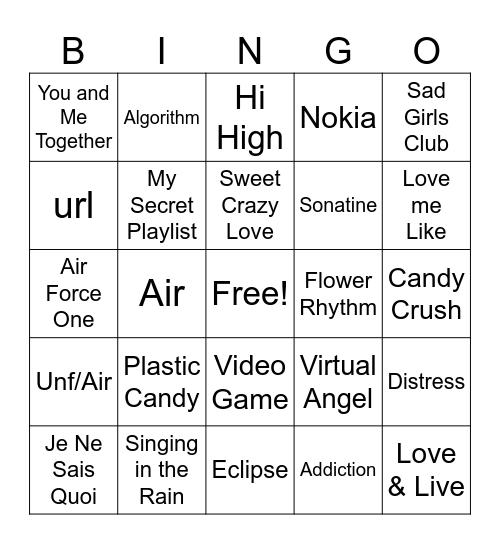 ARTMS Bingo Card