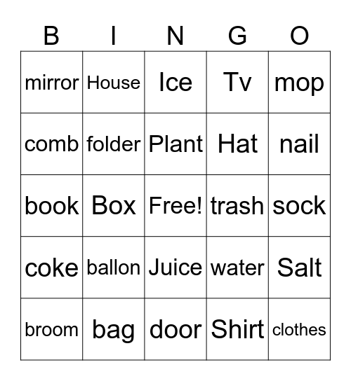 Somthing Bingo Card