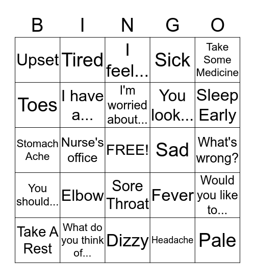 白ビンゴ Bingo Card