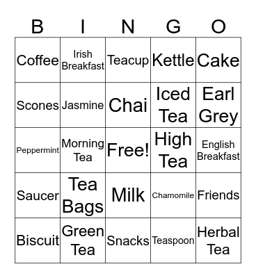 Southern Cross' Biggest Morning Tea Bingo Card