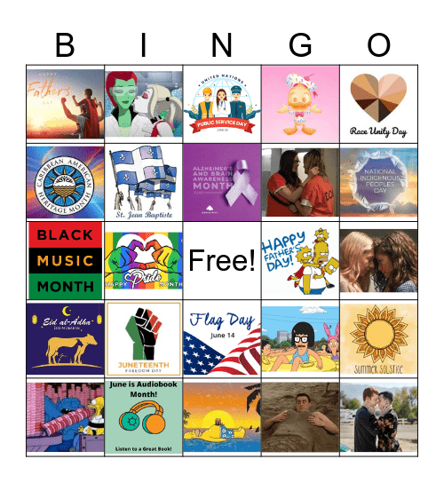 JUNE BINGO BATCH 1 Bingo Card