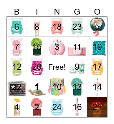 Scentsy Summer Bingo Card