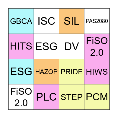 MM Jargon Bingo Card