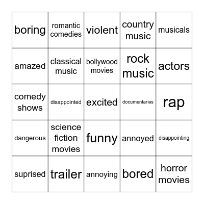 Unit 2 Vocabulary Tic-Tac-Toe Bingo Card