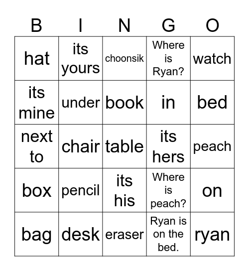 Bingo Card