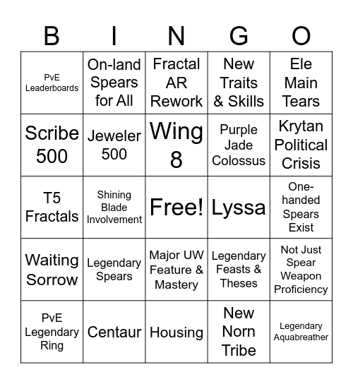 JW Bingo Card