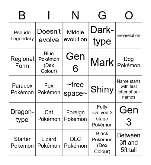 We Surprise Trade Bingoing Bingo Card