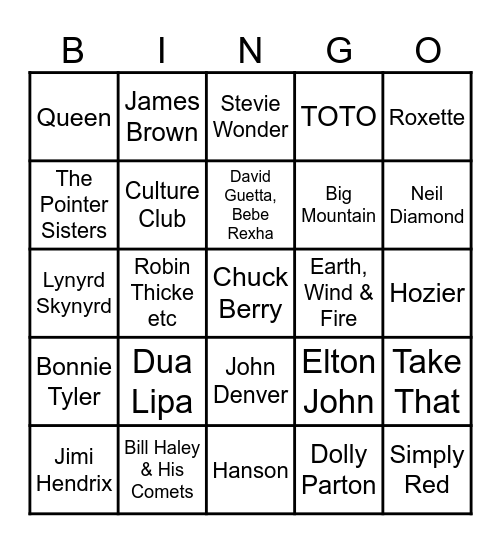 🚘Bingo 65🚘 Bingo Card