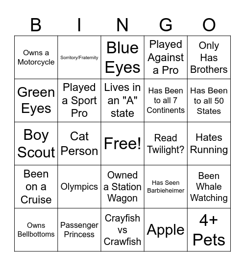 Bingo Card