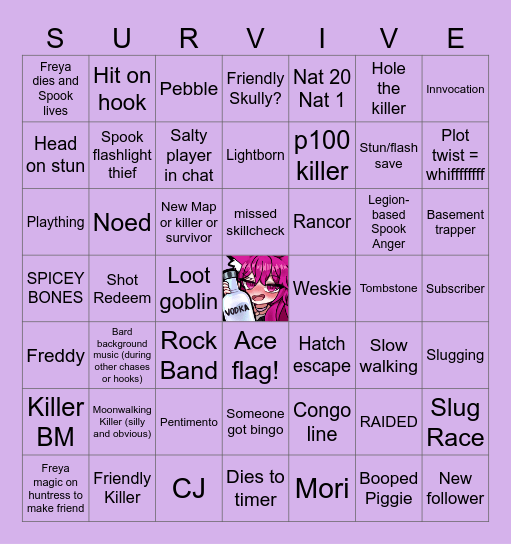 Drunk by Bingo Card