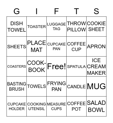 ASHLEY'S SHOWER  Bingo Card
