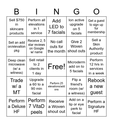 ST June Competition Bingo Card