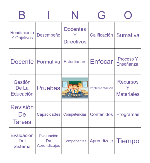 CAMPOS Y COMPONENTES Bingo Card