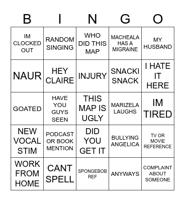 KRUSTY KREW Bingo Card