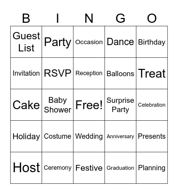 English Class Bingo Card