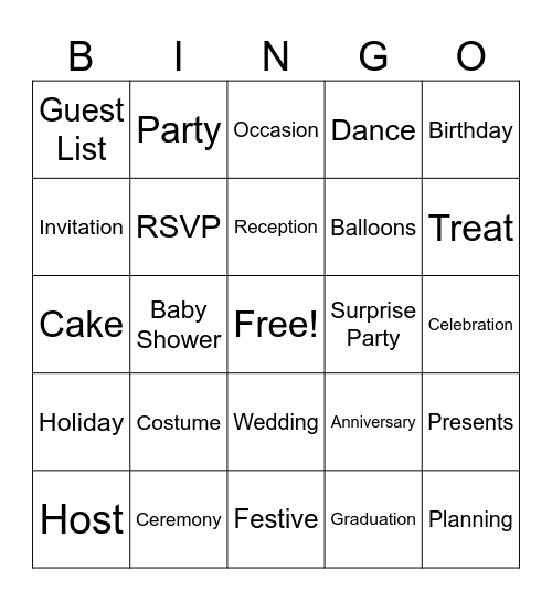 English Class Bingo Card