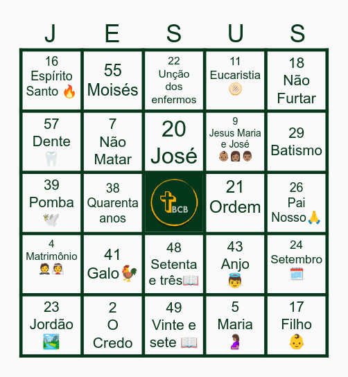 ✞ BCB - BINGO ✞ Festa Junina Bingo Card