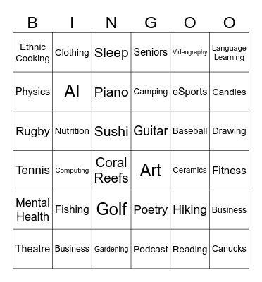 Find a Capstone Project about: Bingo Card