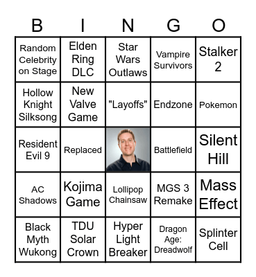 Summer Games Fest 2024 Bingo Card