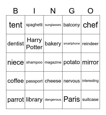 BINGO Card