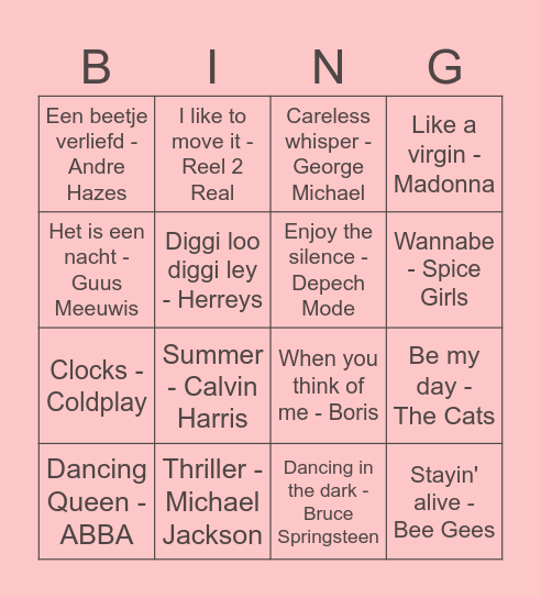 MURIËL 50 JAAR Bingo Card