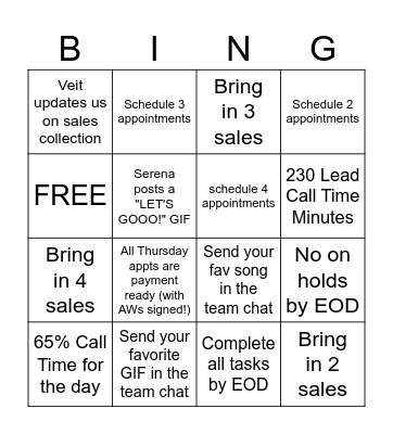 CALLSTARS WIN WEDNESDAY! Bingo Card