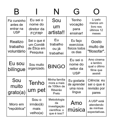 TUTORIA I Bingo Card