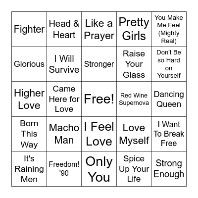Round 1 - Happy Pride! Bingo Card