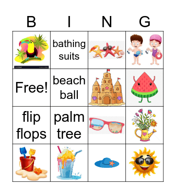 Summer Bingo Card