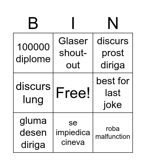 curs festiv Bingo Card