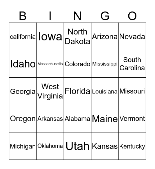June 14, 2016 Bingo Card