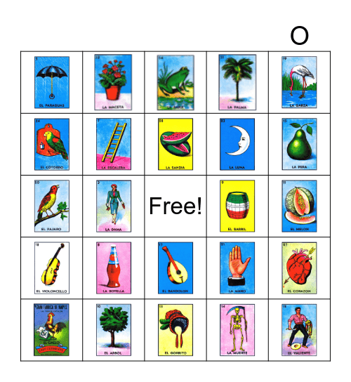 LOTERIA Bingo Card