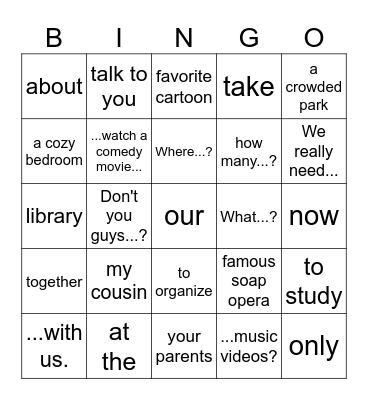 BINGO Card