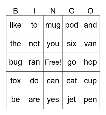 Bingo Card
