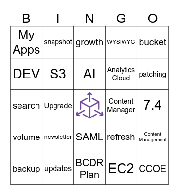The Knowledge Exchange Conference 2024 Bingo Card