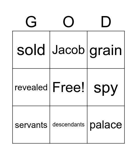 Day Five Bingo Card