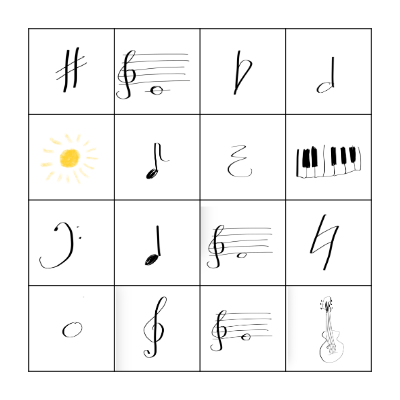 Recital Summer 2025 Bingo Card