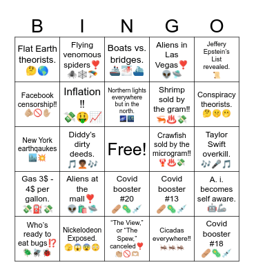 2024 Bingo Card