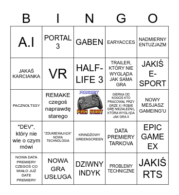 PC GAMING SHOW 2023 Bingo Card