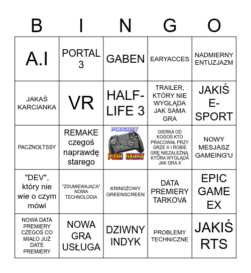 PC GAMING SHOW 2023 Bingo Card