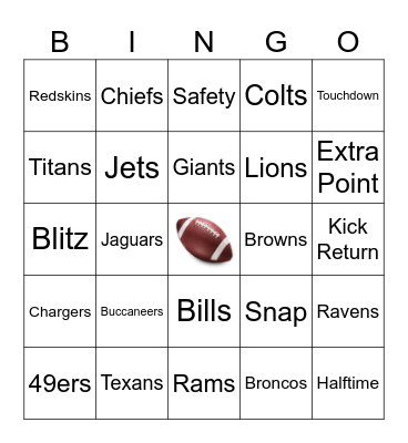 SPORTS Bingo Card