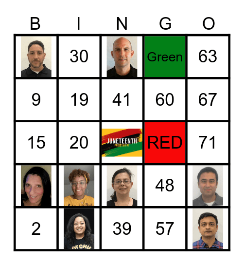 Juneteenth Bingo Card