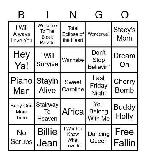 You Should Know Bingo Card
