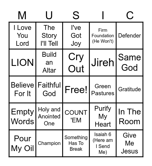 Uncharted Waters Bingo Card